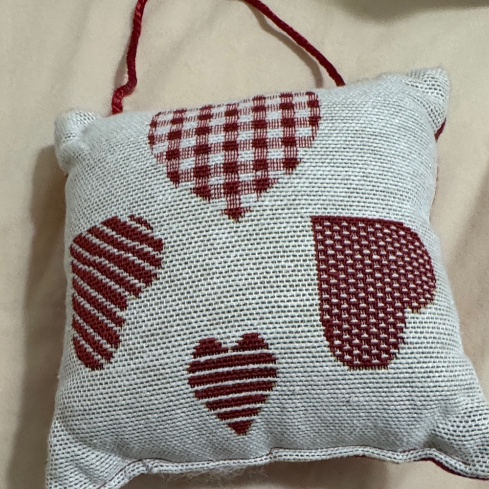 Red and White Heart Pattern Holiday